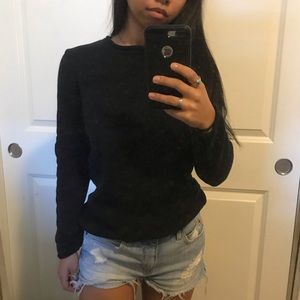 H&M black thick sweater